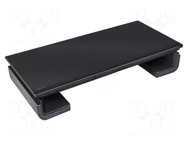 Stand; 25kg; black; smartphone,tablet; USB A,USB C LOGILINK BP0141
