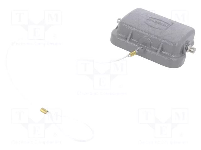 Protection cover; Han B Protect Cover Die Cast for Hood Co HARTING 09300065427