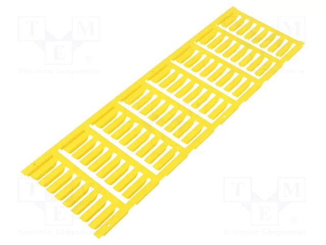 Markers; 3÷3.7mm; polyamide 66; yellow; -40÷100°C; push-in; SFR WEIDMÜLLER WM-1318760000