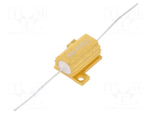 Resistor: wire-wound; with heatsink; 470Ω; 5W; ±5%; 30ppm/°C; axial SR PASSIVES AHP5W-470RJ