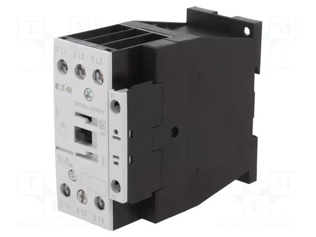 Contactor: 3-pole; NO x3; 230VAC; 18A; DILL18; screw terminals EATON ELECTRIC DILL18-230AC