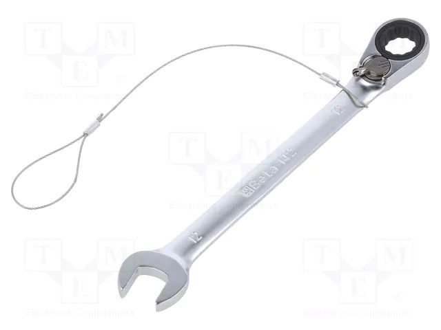 Wrench; combination spanner,with ratchet; 12mm; steel; L: 174mm BETA BE142HS/12
