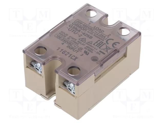 Relay: solid state; Ucntrl: 100÷240VAC; 25A; 200÷480VAC; G3NA OMRON G3NA-425B-240AC