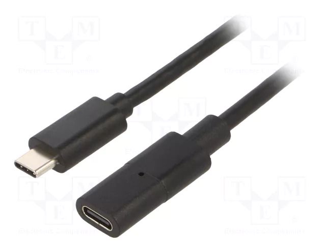 USB-USB; USB C socket,USB C plug; 1m CLIFF FCR72003