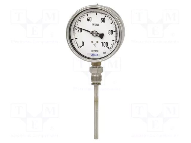 Meter: temperature; analogue,gas-actuated; 0÷120°C; 73; Ø: 100mm WIKA TM73-3628648