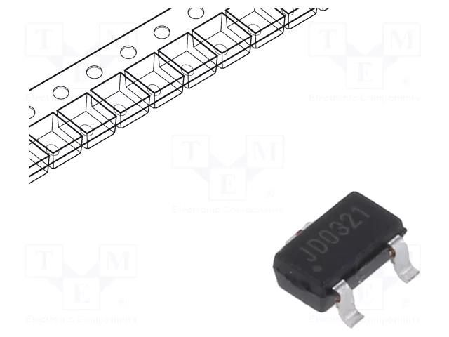 Sensor: magnetic field; 1.7÷5.5VDC,3VDC; 2Hz; 2.9x1.6x1.2mm; PCB COTO TECHNOLOGY RR132-1B12-551