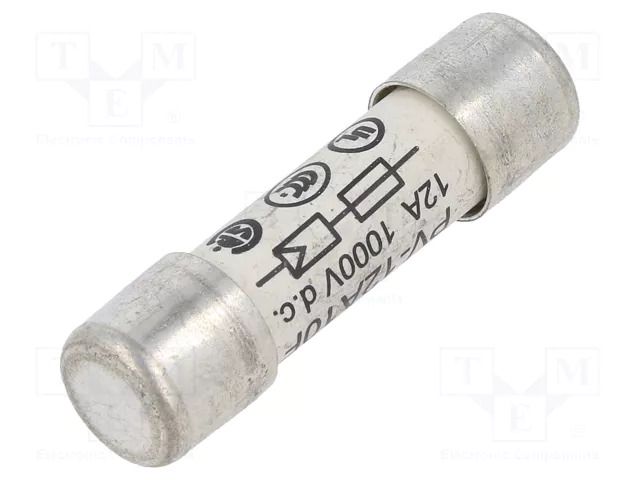 Fuse: fuse; 12A; 1kVDC; gPV; ceramic,cylindrical,industrial BUSSMANN PV-12A10F