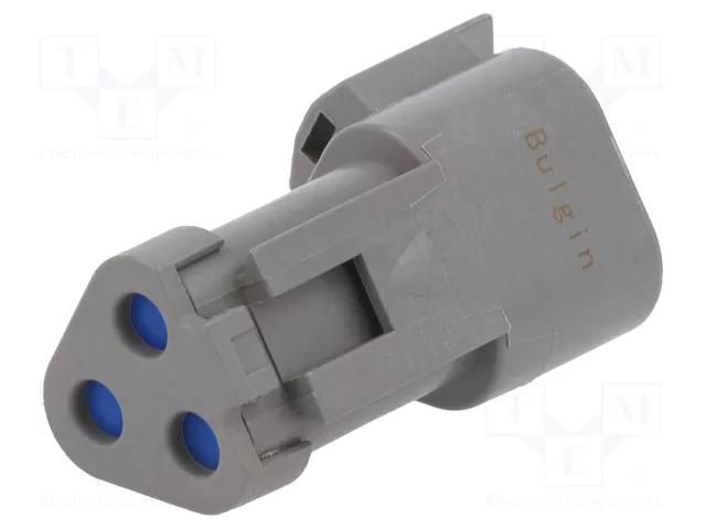 Connector: wire-wire; terminator; PX0; IP68; grey BULGIN PX0111P03GY