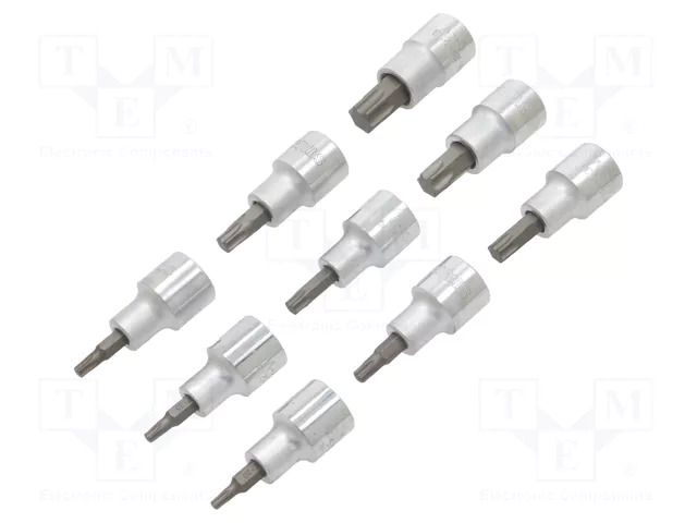 Wrench-set; Torx® socket,socket spanner; 1/2"; 9pcs. STANLEY STL-1-89-098