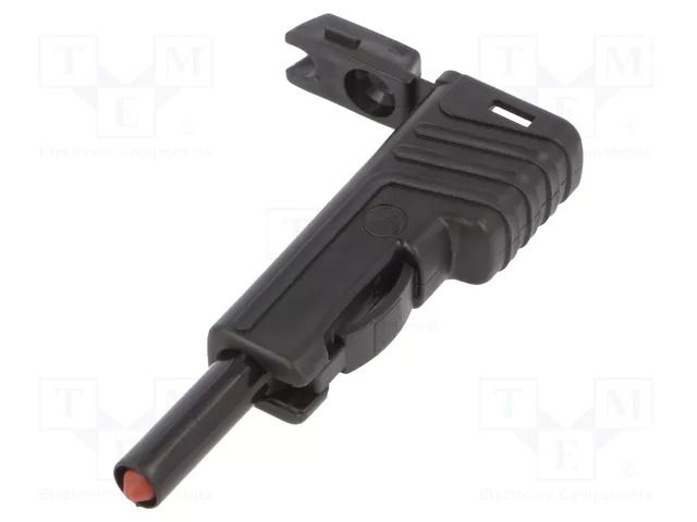 Connector: 4mm banana; plug; 30A; 60VDC; black; insulated; 2.5mm2 HIRSCHMANN T&M SLS200-SW