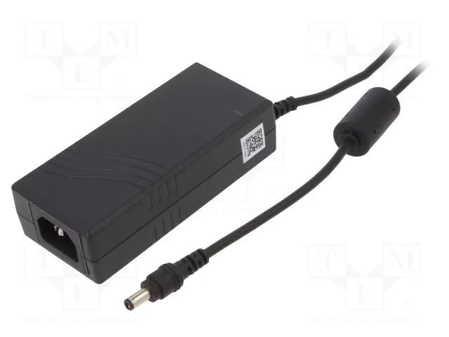 Power supply: switching; 12VDC; 5.41A; Out: 5,5/2,5; 65W; 90÷264VAC XP POWER VEC65US12