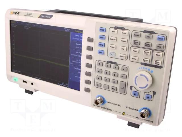 Spectrum analyzer; 9kHz÷1GHz; HDMI,LAN,USB; Resolution: 1Hz OWON XSA810-TG
