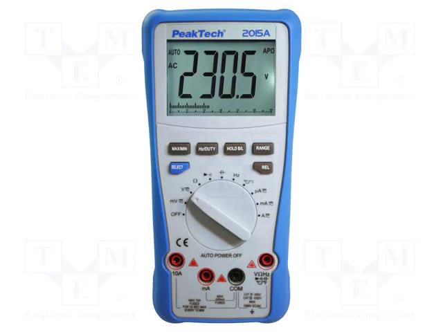 Digital multimeter; LCD; 3,75 digit (3999); -20÷1000°C PEAKTECH PKT-P2015A