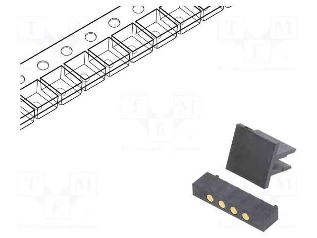 Connector: pogo pin; PIN: 4; SMT ATTEND 303B-C4418-254-04
