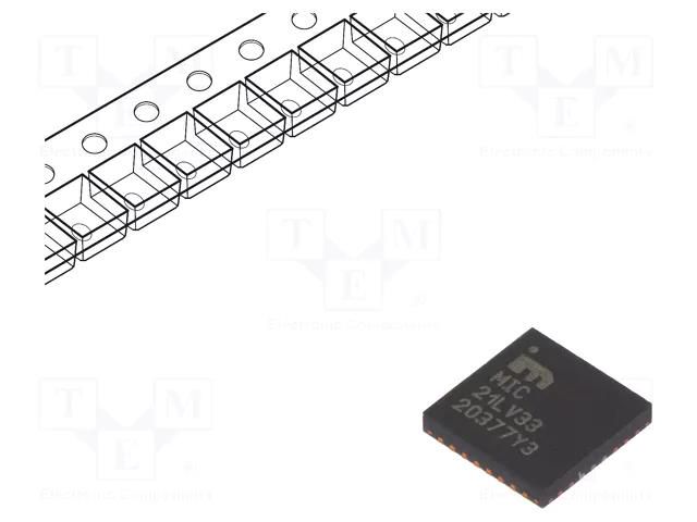 PMIC; DC/DC converter; Uin: 4.5÷36VDC; Uout: 0.6÷28VDC; VQFN32; SMD MICROCHIP TECHNOLOGY MIC21LV33YML-TR