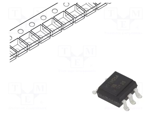Optotriac; 5kV; without zero voltage crossing driver,triac VISHAY VOT8125AB-T