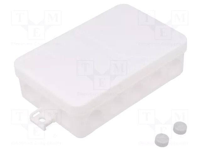 Enclosure: junction box; X: 85mm; Y: 130mm; Z: 37mm; IP55; white; 2K SPELSBERG 2K-16-AB-L/W