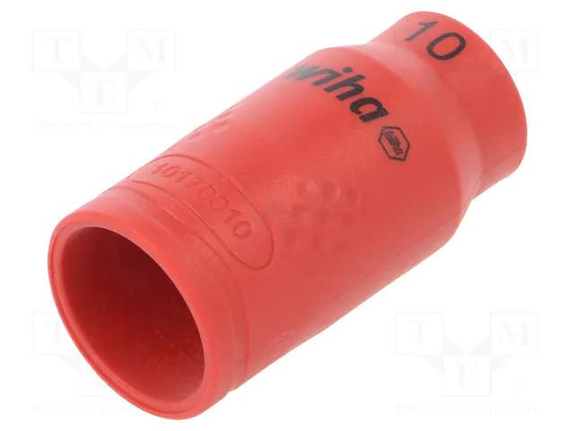 Socket; 6-angles,insulated,socket spanner; HEX 10mm; 3/8" WIHA WIHA.43066