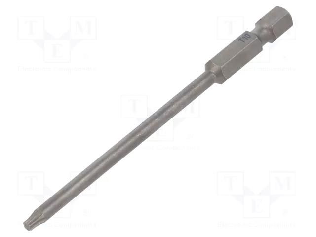 Screwdriver bit; Torx®; TX10; Overall len: 90mm; PROFESSIONAL WIHA WIHA-33721