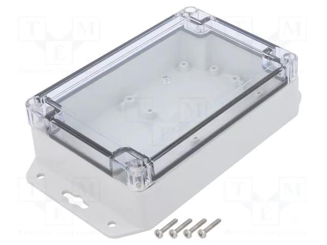 Enclosure: multipurpose; X: 100mm; Y: 150mm; Z: 45mm; ZP; light grey KRADEX ZP15010045SUJP-PC