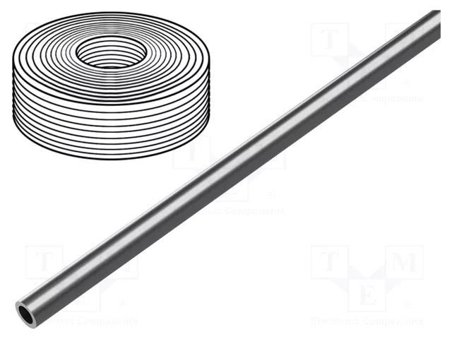 Pneumatic tubing; -0.95÷10bar; PUN-H; Tube in.diam: 2.6mm; silver FESTO PUN-H-4X0.75-SI