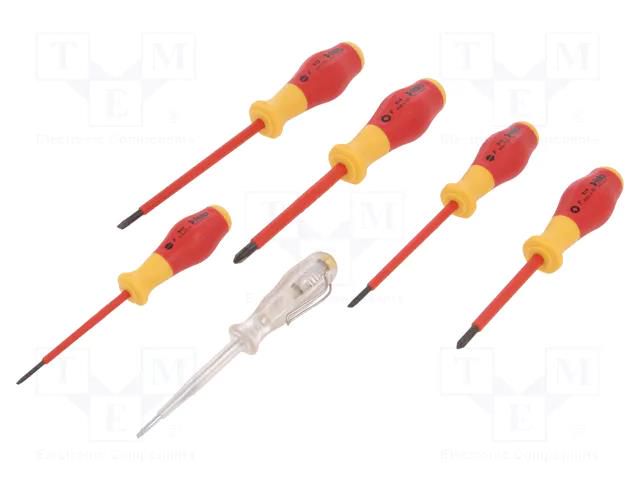 Kit: screwdrivers; insulated; 1kVAC; Phillips,slot; ERGONIC® FELO FL91396198