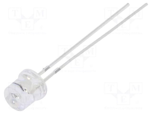 CRLED; blue; 5mm; 750mcd; 140°; Front: flat; 12VDC; No.of term: 2 OPTOSUPPLY OSB5SA57E1A-CR14