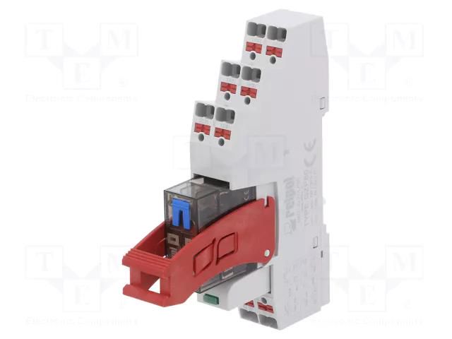 Relay: interface; DPDT; Ucoil: 24VDC; 8A; 8A/250VAC; 8A/24VDC; PI84 RELPOL PI84P024DCM412012