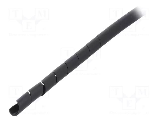 Spiral wrapping; ØBundle : 5÷20mm; polyamide; black; L: 30m HELLERMANNTYTON SBPAV04-PA6V0-BK
