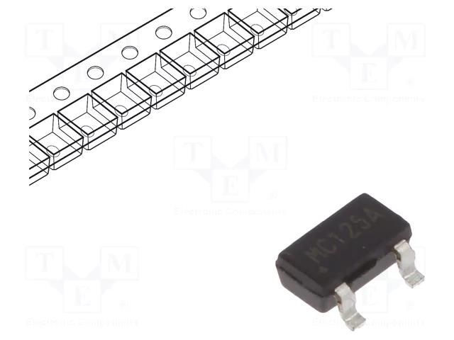 Sensor: magnetic field; 1.7÷5.5VDC,3VDC; 10Hz; 2.9x1.6x1.2mm COTO TECHNOLOGY RR122-1A22-511