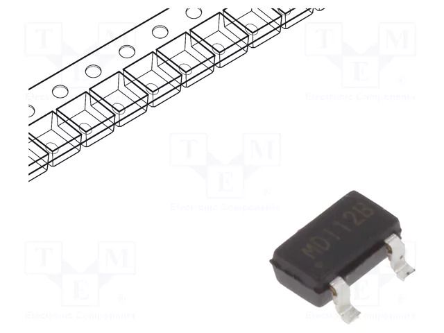 Sensor: magnetic field; 1.7÷5.5VDC,3VDC; 2.5kHz; 2.9x1.6x1.2mm COTO TECHNOLOGY RR122-1E72-511