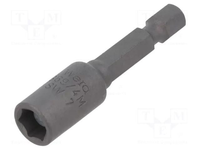 Screwdriver bit; 6-angles socket; HEX 7mm; Overall len: 50mm WERA WERA.05060422001