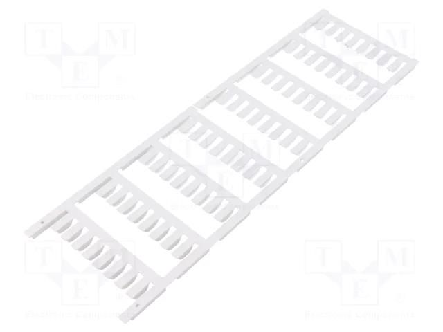 Markers; 3÷3.7mm; polyamide 66; white; -40÷100°C; push-in; SFR WEIDMÜLLER WM-1318680000