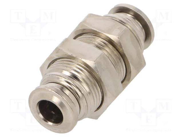 Push-in fitting; bulkhead,straight,inline splice; -0.99÷20bar AIGNEP 57050-6