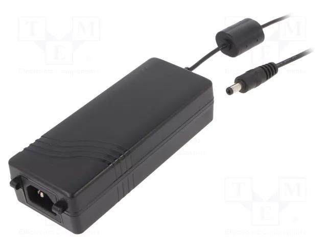Power supply: switching; 48VDC; 1.88A; Out: 5,5/2,5; 90W; 90÷264VAC XP POWER AKM90PS48