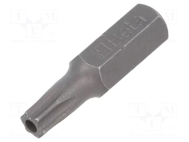 Screwdriver bit; Torx® with protection; T25H; Overall len: 25mm BETA BE861RTX/25