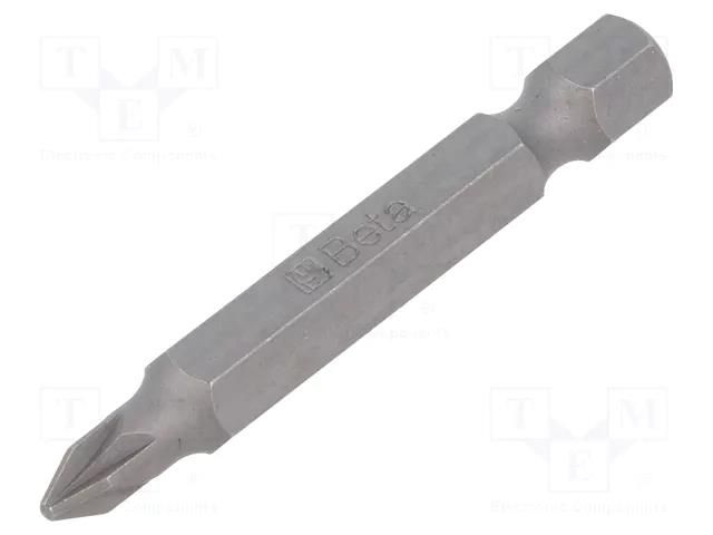 Screwdriver bit; Pozidriv®; PZ1; Overall len: 50mm BETA BE862PZ/1