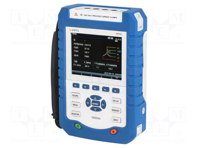 Meter: power quality analyser; LCD TFT 5,6"; Resolution: 320x240 LUMEL NP40-300M0