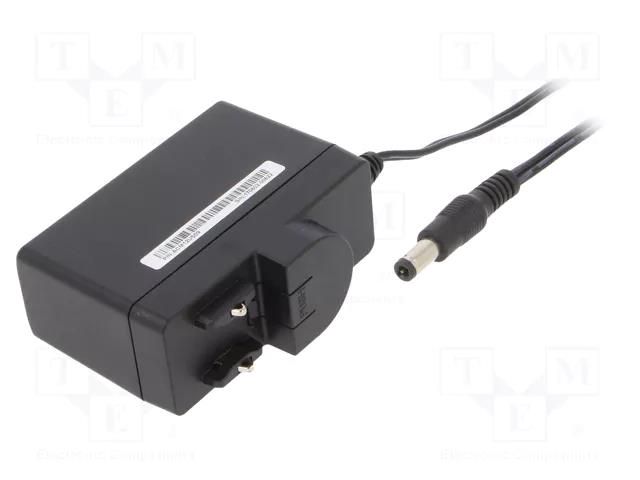 Power supply: switching; mains,plug-in; 9VDC; 1.33A; 12W; 84.2% XP POWER ACM12US09