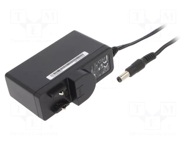 Power supply: switching; mains,plug-in; 18VDC; 1.33A; 24W; 88.4% XP POWER ACM24US18