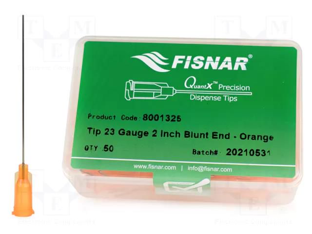 Needle: steel; 2"; Size: 23; straight; 330um; Mounting: Luer Lock FISNAR FIS-23-2-ES