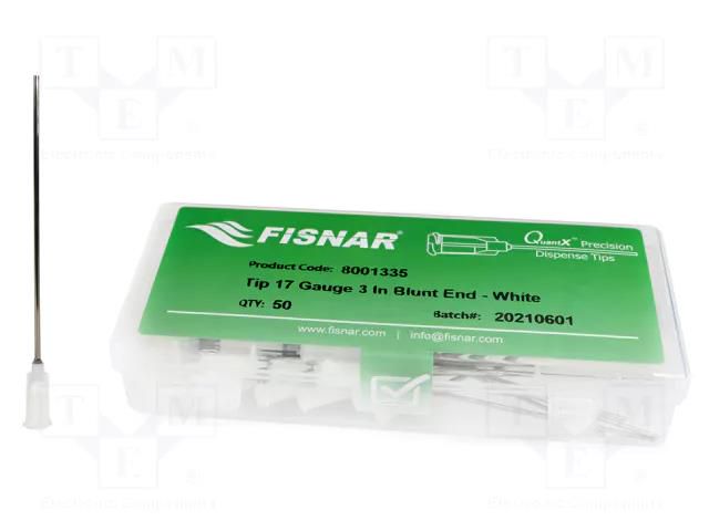 Needle: steel; 3"; Size: 17; straight; 1.04mm; Mounting: Luer Lock FISNAR FIS-17-3-ES
