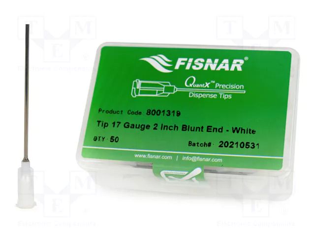 Needle: steel; 2"; Size: 17; straight; 1.04mm; Mounting: Luer Lock FISNAR FIS-17-2-ES