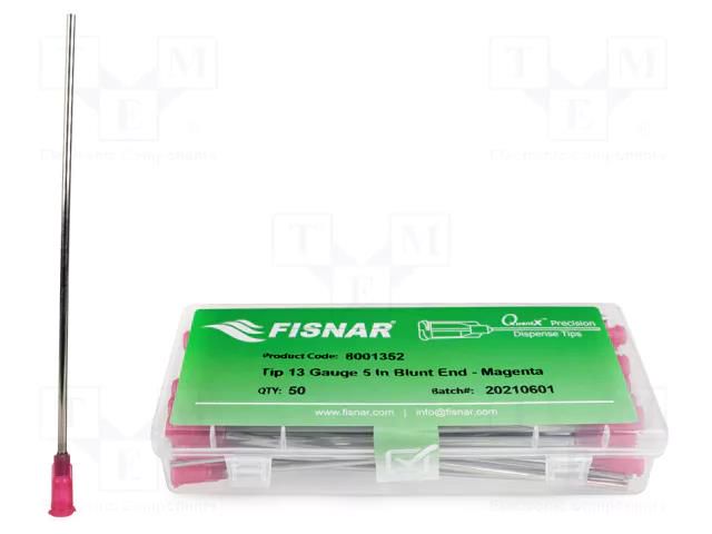 Needle: steel; 5"; Size: 13; straight; 1.78mm; Mounting: Luer Lock FISNAR FIS-13-5-ES