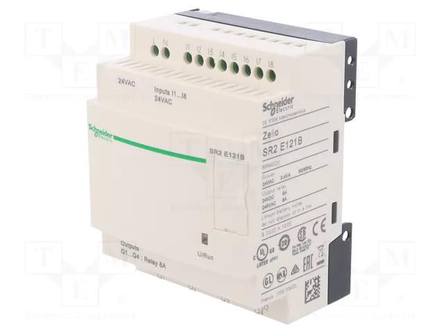 Programmable relay; IN: 8; Analog in: 0; OUT: 4; Zelio Logic; IP20 SCHNEIDER ELECTRIC SR2E121B