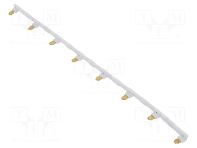 Connection bridge; 10A; 250VAC; Electr.connect: Push-in; grey RELPOL ZGZP4-8GY