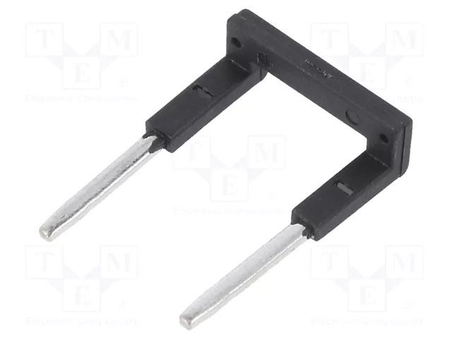 Connection bridge; 10A; 250VAC; Electr.connect: Push-in; black RELPOL ZGZP80-2BK