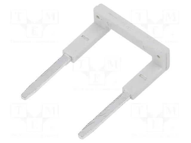 Connection bridge; 10A; 250VAC; Electr.connect: Push-in; grey RELPOL ZGZP80-2GY