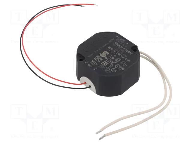 Power supply: switching; for building in; 12.5W; 5VDC; 2500mA RECOM RACM18-05SER/W