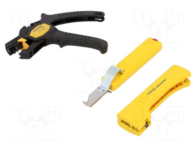 Kit; for stripping wires; Wire: round,flat; case JOKARI JO90810